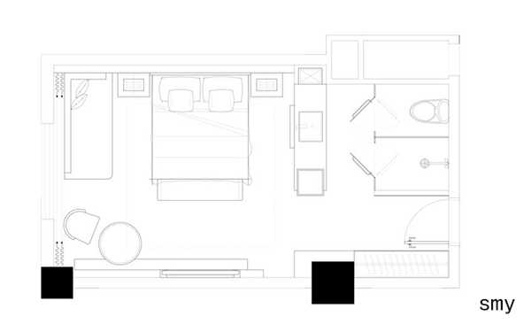 酒店客房設(shè)計(jì)方案平面圖